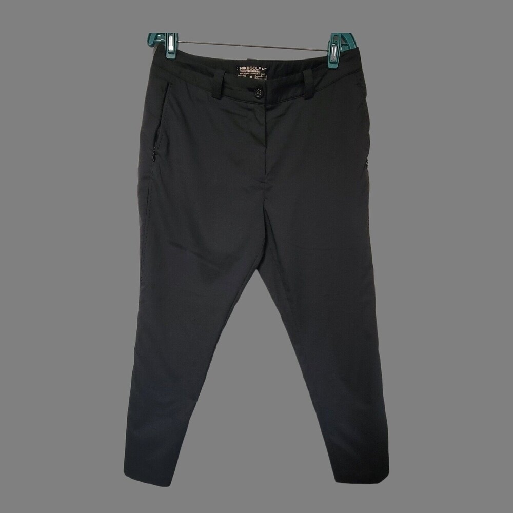 NIKE Golf DRI-FIT Cropped‎  Black Pants Size 10 Tour Performance